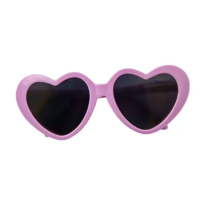 KFX-2618301 Pet Sunglasses with Flower and Love Patterns – Cute Resin Accessories for Fashionable Pets