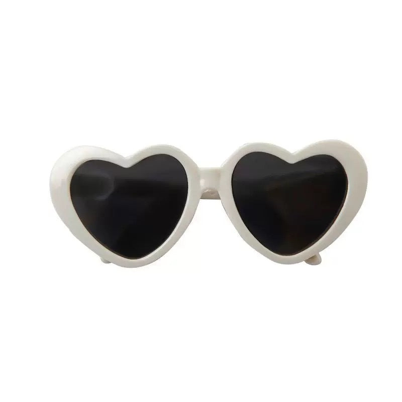 KFX-2618301 Pet Sunglasses with Flower and Love Patterns – Cute Resin Accessories for Fashionable Pets
