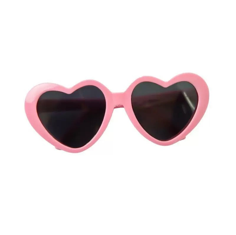 KFX-2618301 Pet Sunglasses with Flower and Love Patterns – Cute Resin Accessories for Fashionable Pets