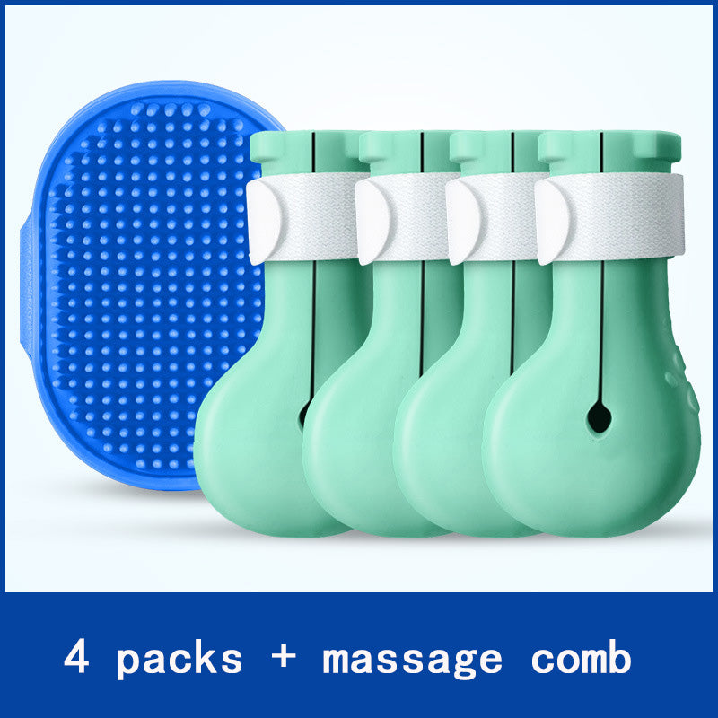 KFX-2619325 Universal Silicone Cat Nail Covers - Anti-Scratch Bathing Cat Foot Protection