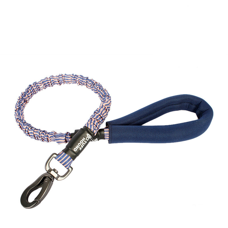 KFX-2620477 High Elastic Nylon Pet Traction Rope - Adjustable Length, Multiple Colors Available