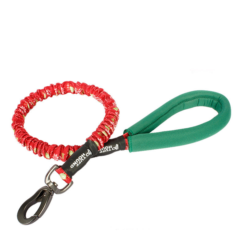 KFX-2620477 High Elastic Nylon Pet Traction Rope - Adjustable Length, Multiple Colors Available