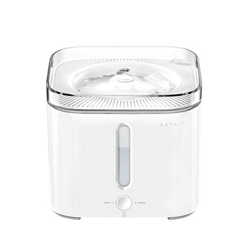KFX-2622525 Automatic White Pet Drinking Fountain for Cats - Plastic, 2nd Generation Tray