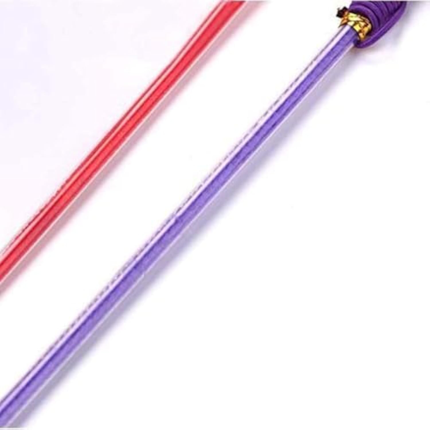 KFX-2623933 Interactive Feather Cat Teaser Wand with Crinkle Ball, 30cm Sparkly Stick for Indoor Play and Exercise