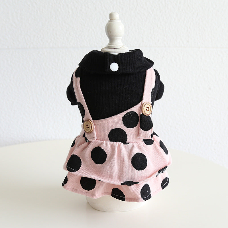 KFX-2627005 Couple's Casual Pet Clothing with Lapel Shoulder Strap for Dogs and Cats