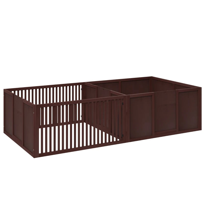 KFX-2627901 Puppy Whelping Box with Two-Room Design for Comfort and Security
