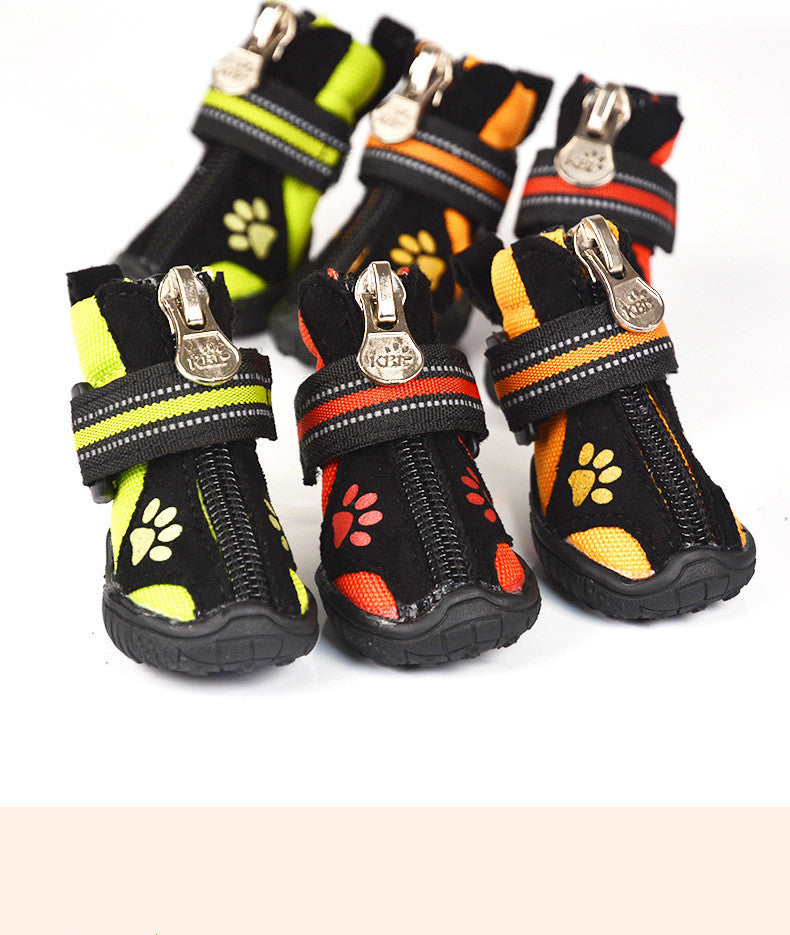 KFX-2629053 Soft-Soled Suede Dog Shoes - Waterproof, Non-Slip, Warm, and Wear-Resistant