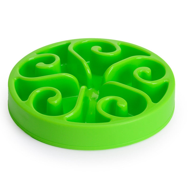 KFX-2629693 Non-Slip Pet Dog Slow Feeder Bowl - Eco-Friendly Anti-Gulping Design for All Dog Sizes