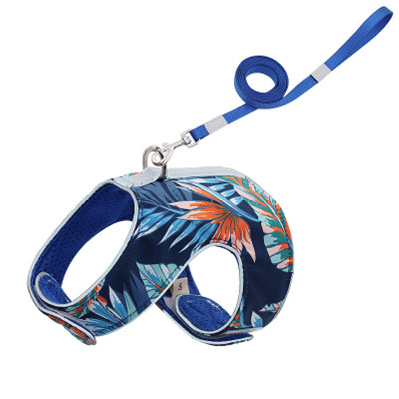 KFX-2631485 Reflective Anti-Stroke Cat Walking Harness and Leash Combo