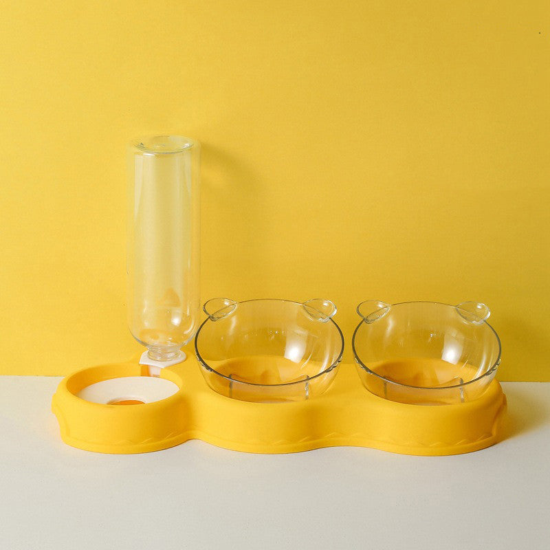 KFX-2632381 Automatic Pet Double Bowl with Fresh Water System and Innovative Sink Partitions