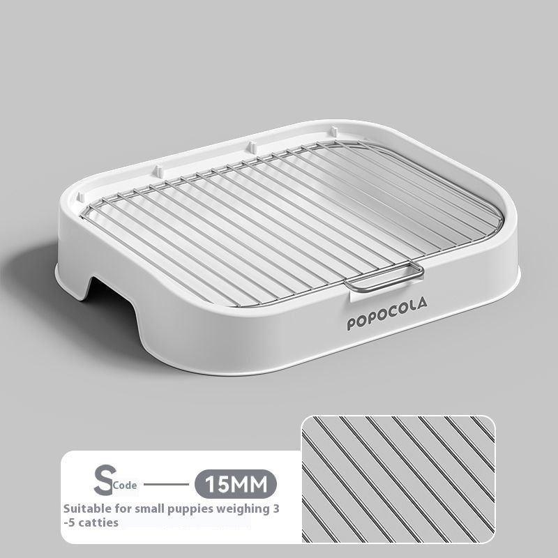 KFX-2633661 Stainless Steel Pet Urinal Potty for Small Dogs with Liquid-Resistant Design