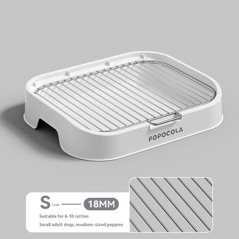 KFX-2633661 Stainless Steel Pet Urinal Potty for Small Dogs with Liquid-Resistant Design