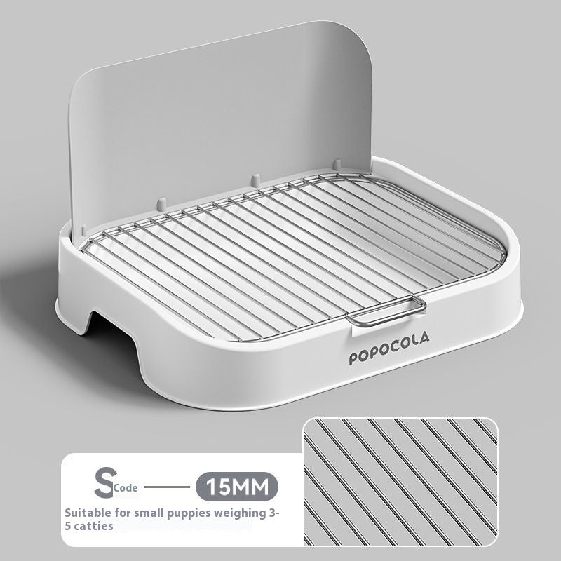KFX-2633661 Stainless Steel Pet Urinal Potty for Small Dogs with Liquid-Resistant Design
