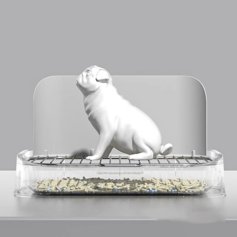 KFX-2633661 Stainless Steel Pet Urinal Potty for Small Dogs with Liquid-Resistant Design