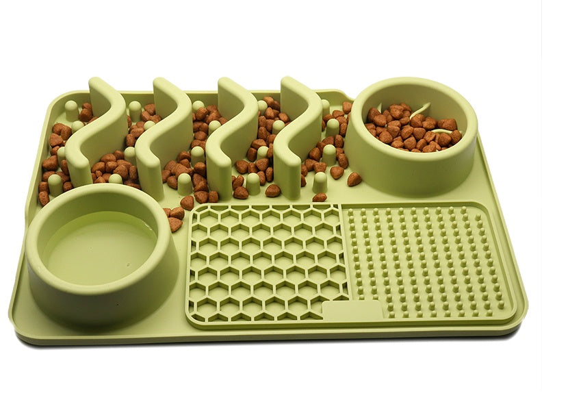 KFX-2634045 Multi-Functional Silicone Pet Licking Mat for Slow Feeding and Outdoor Use