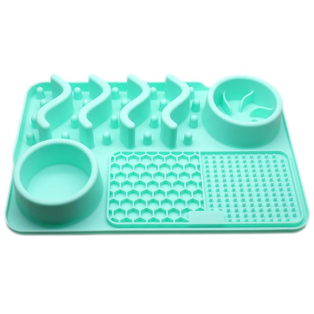 KFX-2634045 Multi-Functional Silicone Pet Licking Mat for Slow Feeding and Outdoor Use