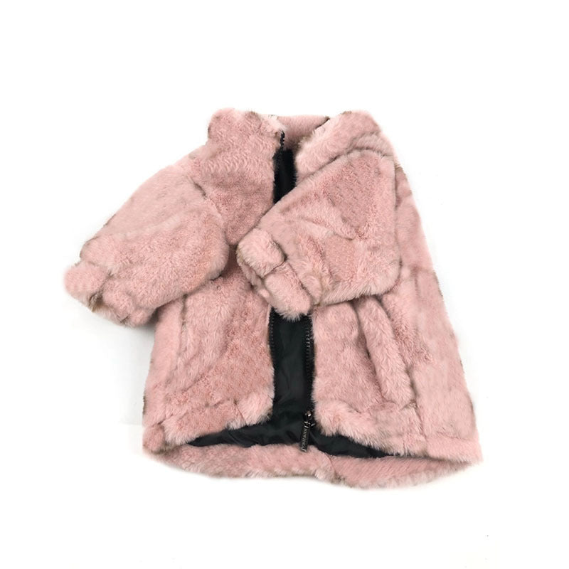 KFX-2636349 Leopard Print Dog Coat for Spring and Autumn, Cotton Material, Japanese and Korean Style