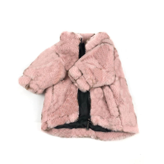 KFX-2636349 Leopard Print Dog Coat for Spring and Autumn, Cotton Material, Japanese and Korean Style
