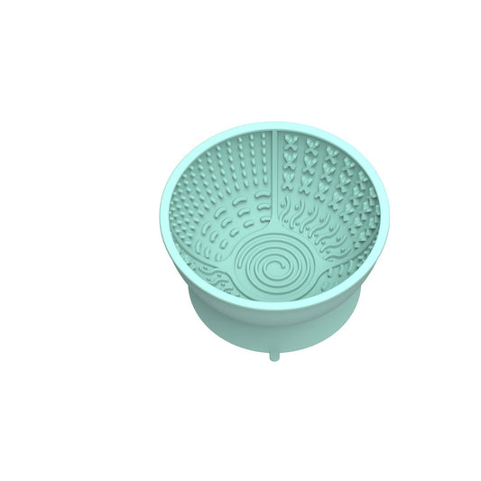 KFX-2638141 Pet Licking Mat and Slow Feeding Bowl in Multiple Colors, Silicone Material with Suction Cup