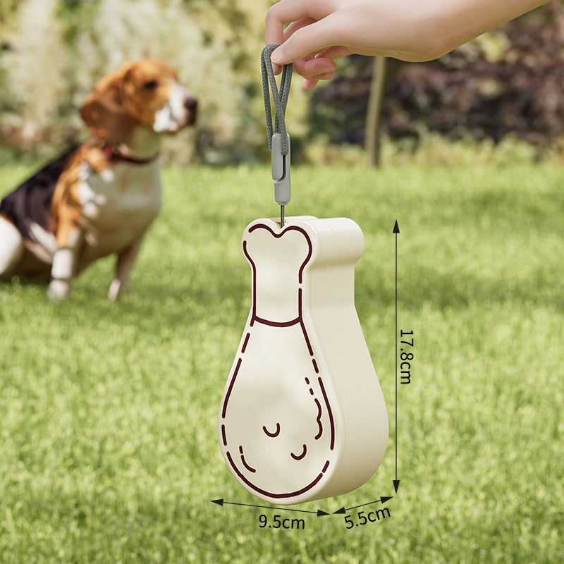 KFX-2641213 Portable 2-in-1 Pet Water Bottle and Food Container - Leak-Proof Hydration Solution for Cats and Dogs