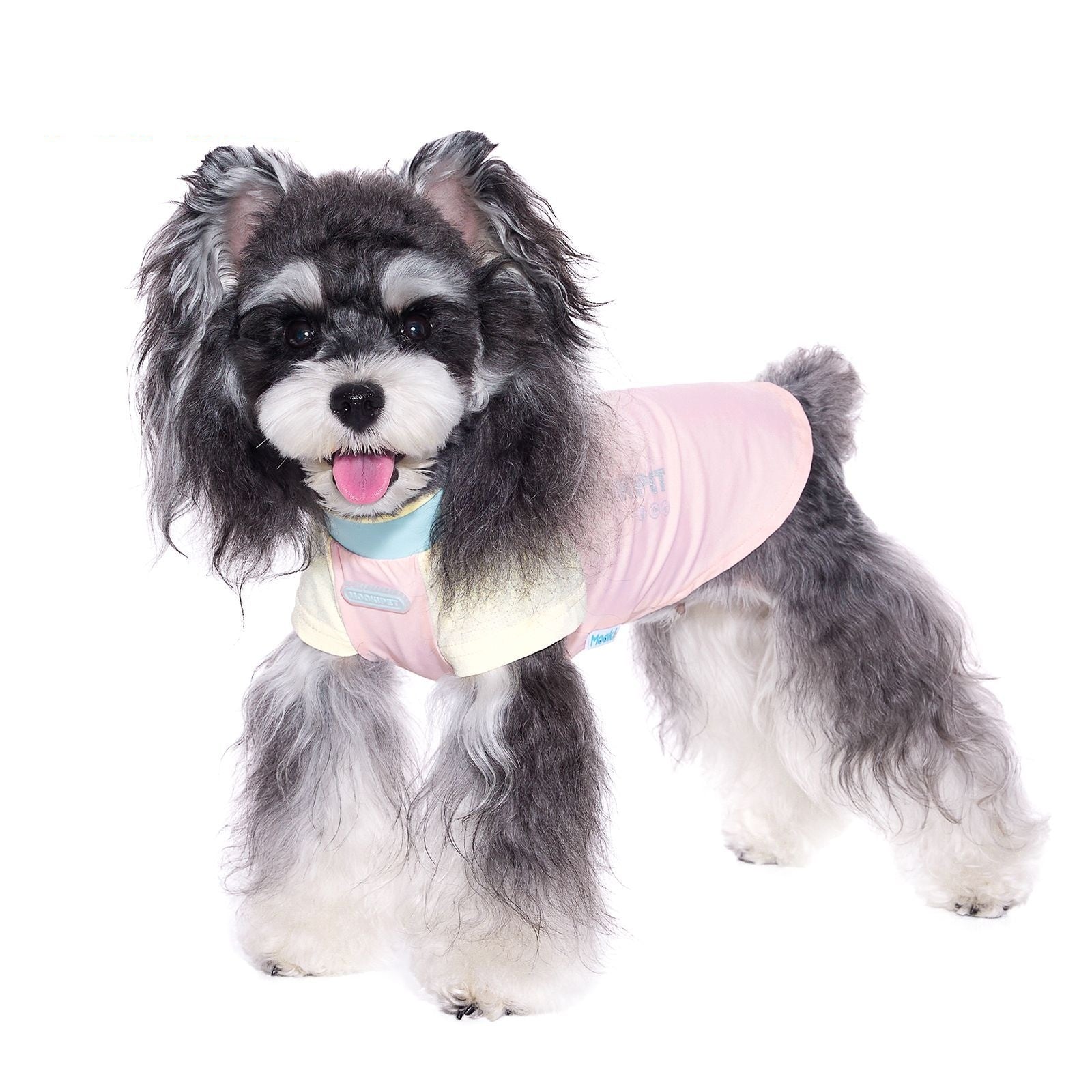 KFX-2642493 Casual Pink Dog Clothes for Small Bichon Schnauzers in Multiple Sizes