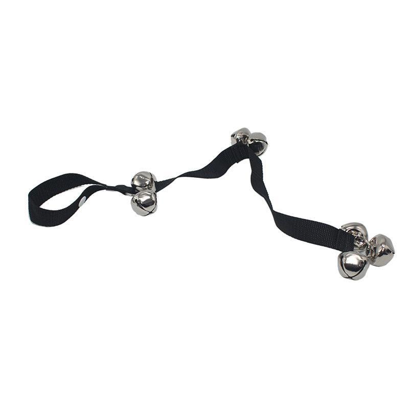 KFX-2643517 Dog Doorbell with Lanyard for Pet Training - 2.5m Cloth Leash with Bell