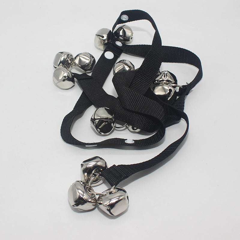 KFX-2643517 Dog Doorbell with Lanyard for Pet Training - 2.5m Cloth Leash with Bell