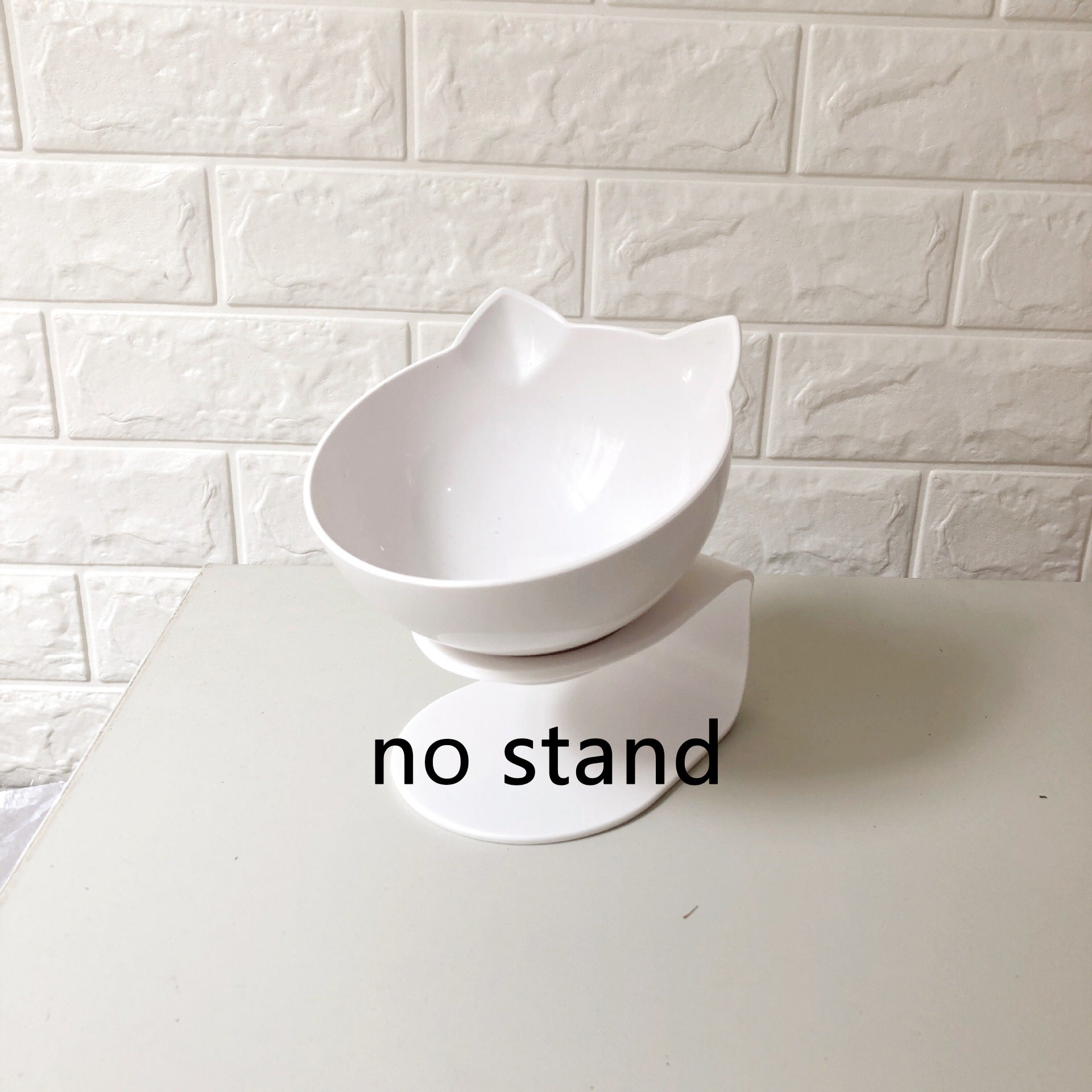 KFX-2643901 Transparent Cat Bowl with Inclined Design for Easy Eating and Comfort
