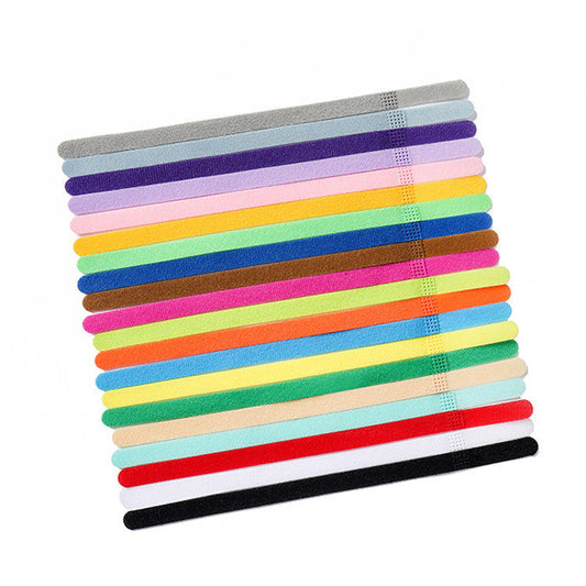 KFX-2645693 Colorful Newborn Pet ID Bands - Pack of 20 Polyester Collars in Various Sizes