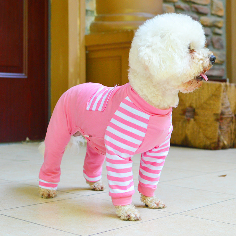 KFX-2646077 Cotton Teddy Bear Costume for Dogs - Cozy Four-Legged Outfit