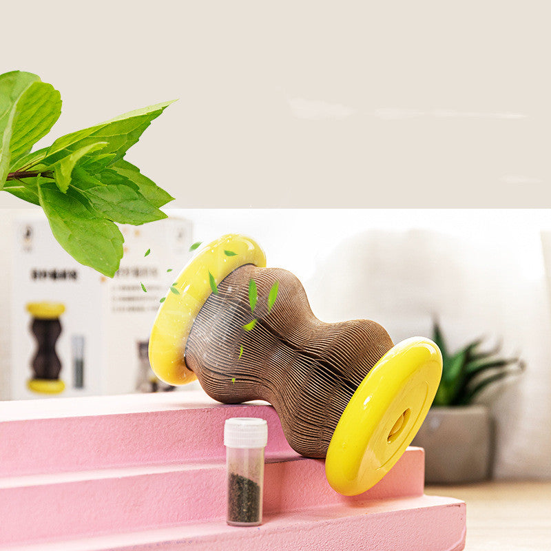 KFX-2649661 Corrugated Cat Scratching Wheel and Toy, Multi-functional TPR + ABS + Paper Board for Claw Grinding and Play