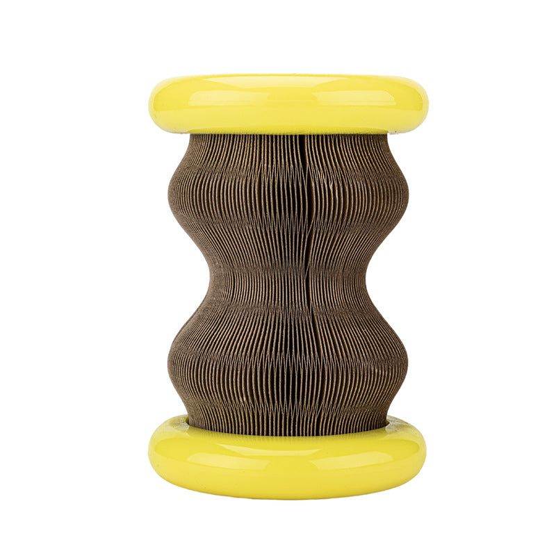 KFX-2649661 Corrugated Cat Scratching Wheel and Toy, Multi-functional TPR + ABS + Paper Board for Claw Grinding and Play
