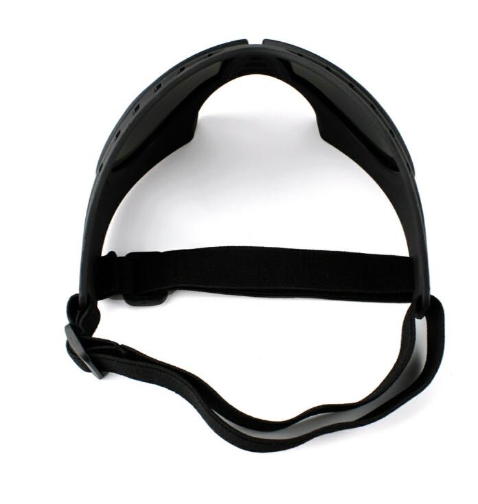 KFX-2651069 Dog Goggles for Medium and Large Dogs - Black and White Protective Sunglasses