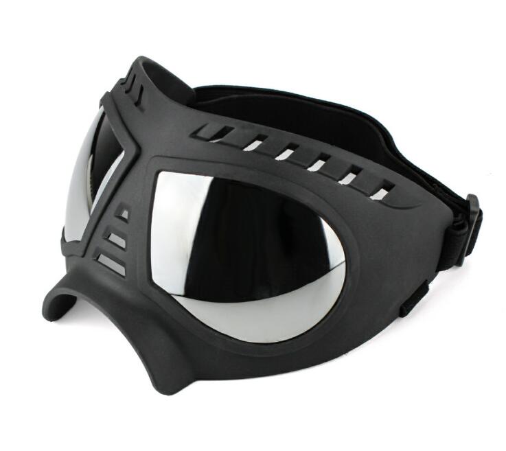 KFX-2651069 Dog Goggles for Medium and Large Dogs - Black and White Protective Sunglasses