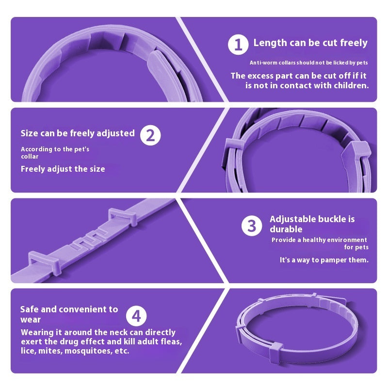 KFX-2651453 Adjustable Soothing Collar for Cats and Dogs in Various Colors