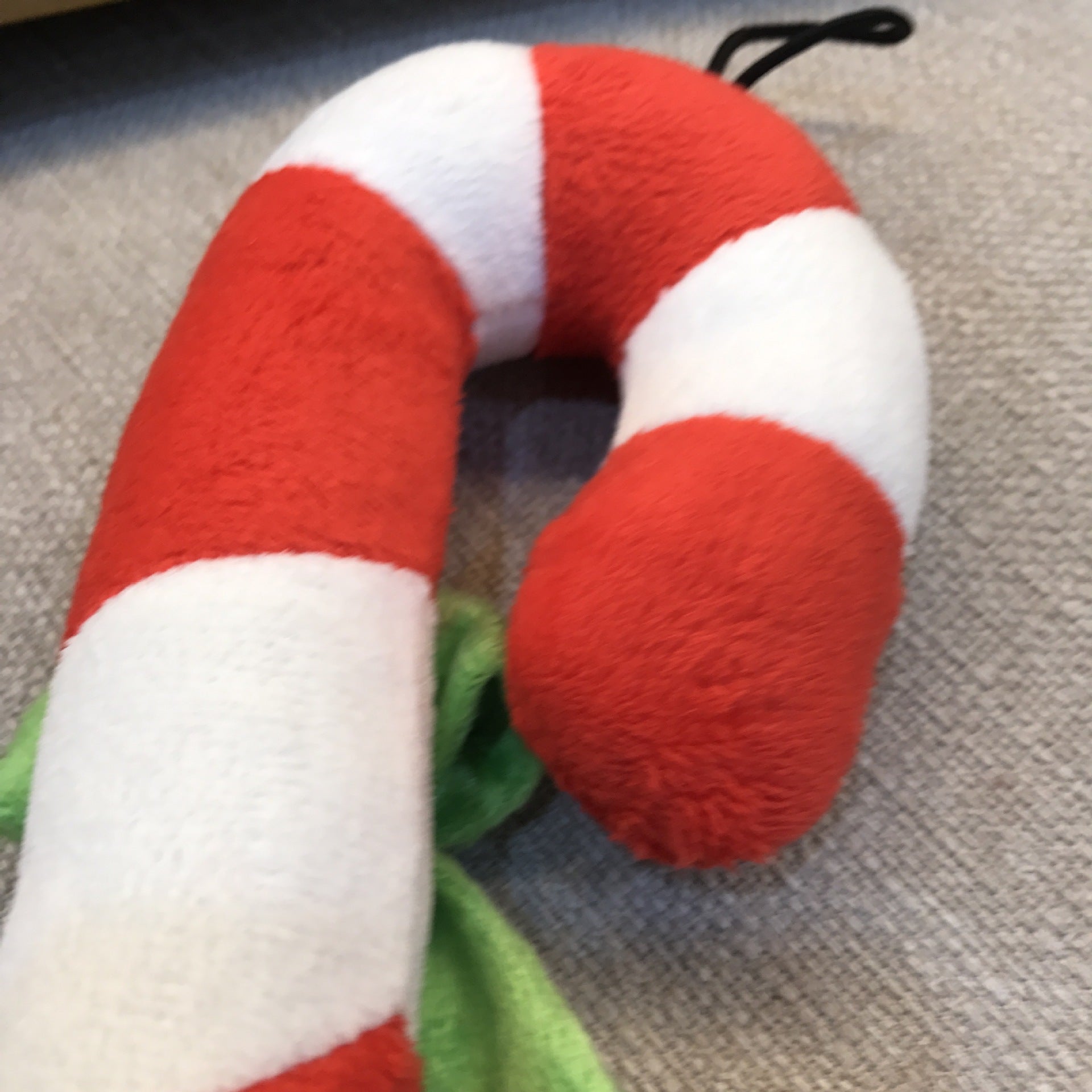 KFX-2654269 Christmas Candy Cane Plush Pet Toy - Sounding Design, 21x10cm