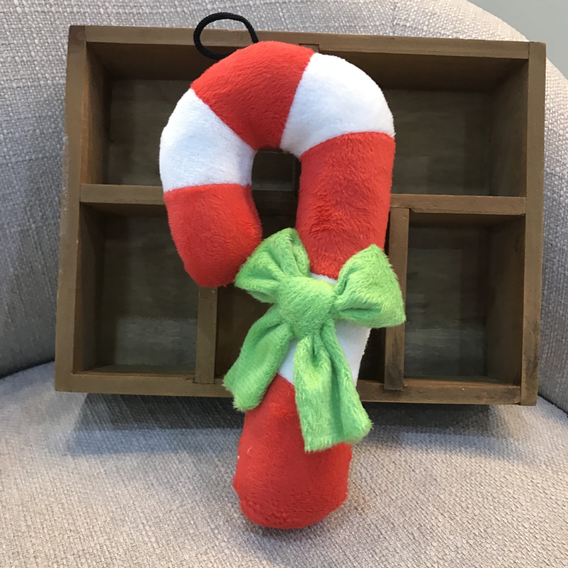 KFX-2654269 Christmas Candy Cane Plush Pet Toy - Sounding Design, 21x10cm