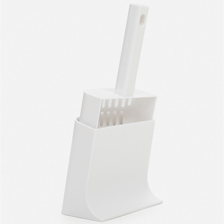 KFX-2655037 Sleek White Cat Litter Scoop Kit for Effortless Cleanup