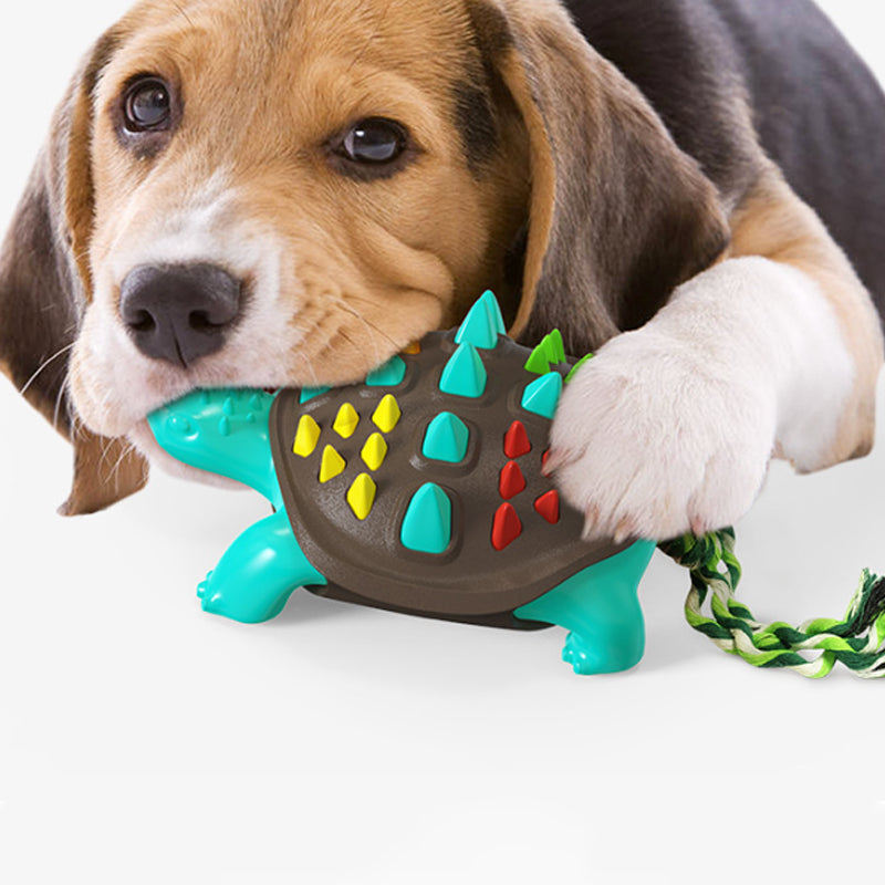 KFX-2656701 Natural Rubber Dog Toothbrush Chew Toy for Dental Care and Interactive Play