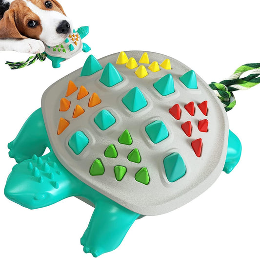 KFX-2656701 Natural Rubber Dog Toothbrush Chew Toy for Dental Care and Interactive Play