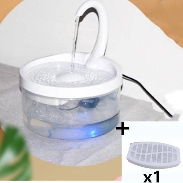 KFX-2661053 Swan Neck Automatic Pet Drinking Fountain with 2L Capacity and High-Efficiency Filtration System
