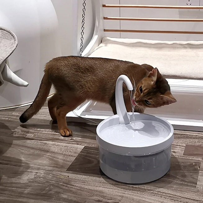 KFX-2661053 Swan Neck Automatic Pet Drinking Fountain with 2L Capacity and High-Efficiency Filtration System