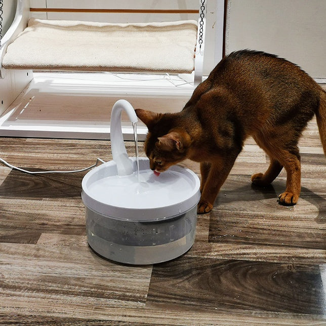 KFX-2661053 Swan Neck Automatic Pet Drinking Fountain with 2L Capacity and High-Efficiency Filtration System