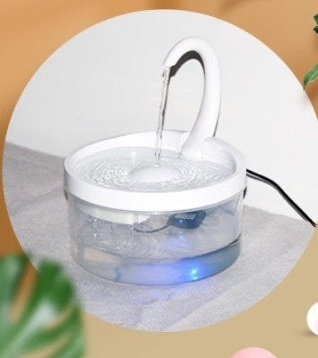 KFX-2661053 Swan Neck Automatic Pet Drinking Fountain with 2L Capacity and High-Efficiency Filtration System