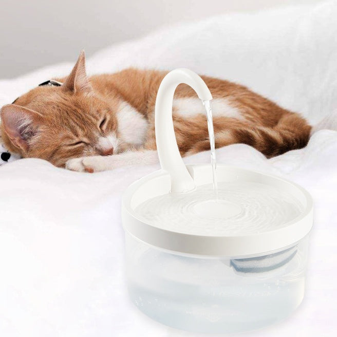 KFX-2661053 Swan Neck Automatic Pet Drinking Fountain with 2L Capacity and High-Efficiency Filtration System