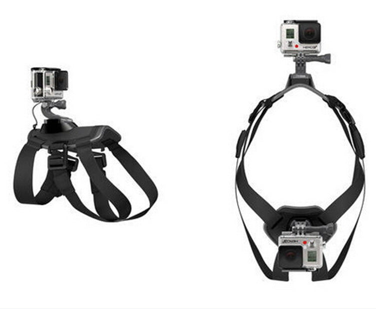 KFX-2664253 Dog Chest Strap Harness for GoPro - Adjustable, Comfortable, Removable for Small Dogs, Water Washable Material