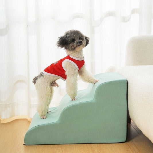 KFX-2666429 Pet Bed Stairs - Wooden Pet Bedside Ramp for Dogs