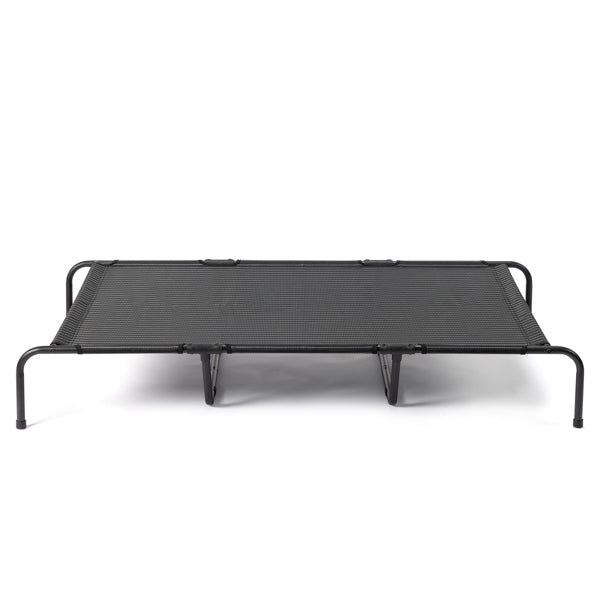 KFX-2669373 Elevated Dog Bed with Textilene Mesh and Powder-Coated Steel, Ideal for Indoor and Outdoor Use