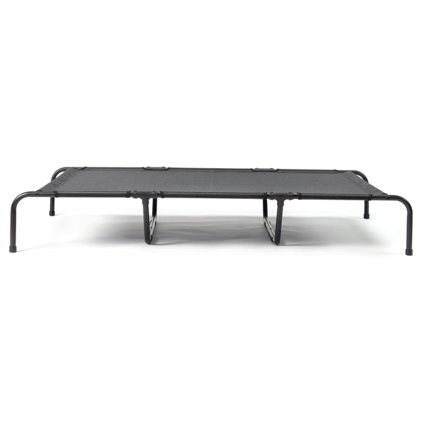 KFX-2669373 Elevated Dog Bed with Textilene Mesh and Powder-Coated Steel, Ideal for Indoor and Outdoor Use