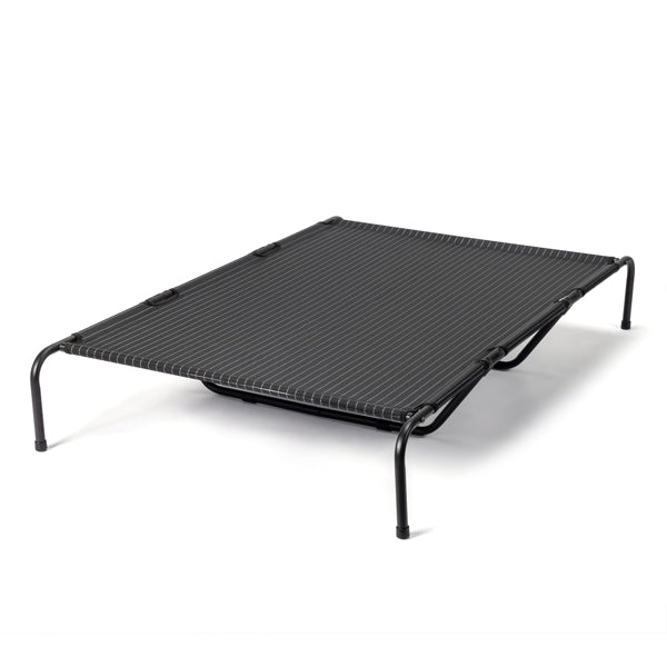 KFX-2669373 Elevated Dog Bed with Textilene Mesh and Powder-Coated Steel, Ideal for Indoor and Outdoor Use